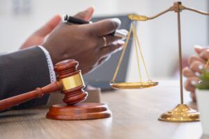 Gavel and scales.